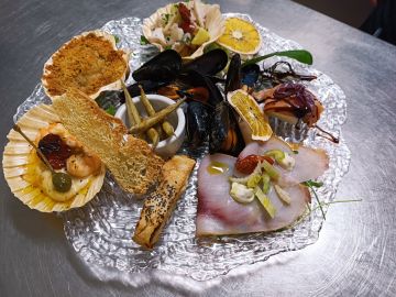 Antipasto assortito di mare